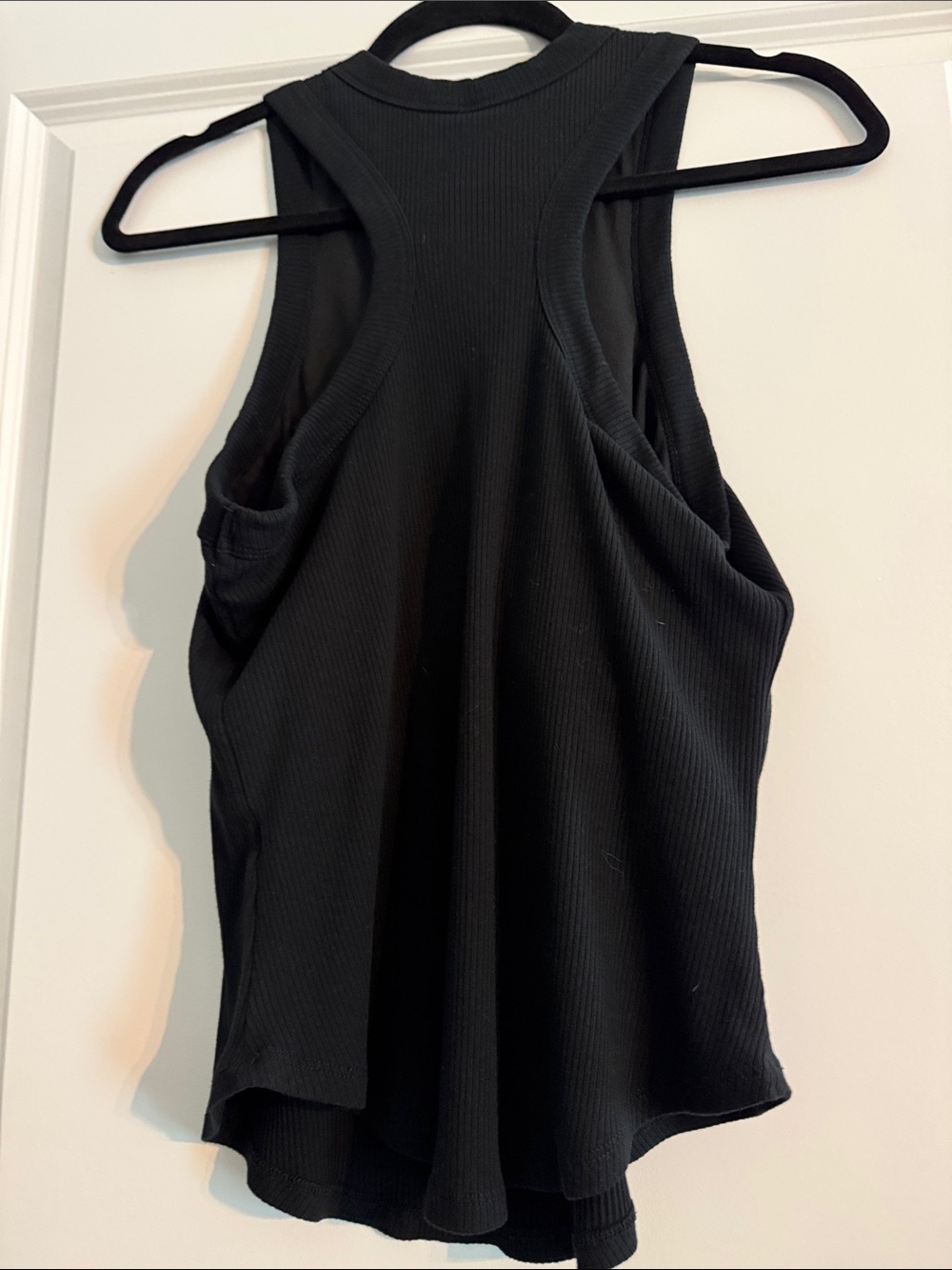 Fabletics Black Ribbed High-Neck Tank - Picture 4 of 4